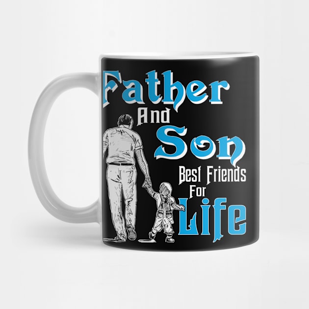 Gift Papa Dad Father and Son Best Friend For Life by customtrendshirts